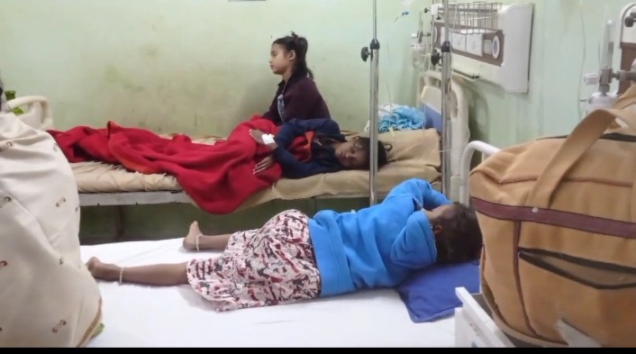 Dhamtari Children fall ill