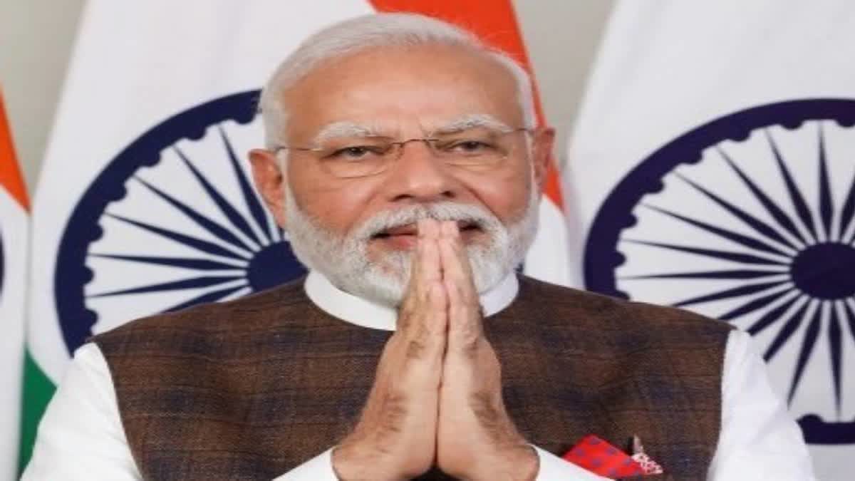 PM Modi offers prayers at Valinath Dham temple in Gujarat's Mehsana