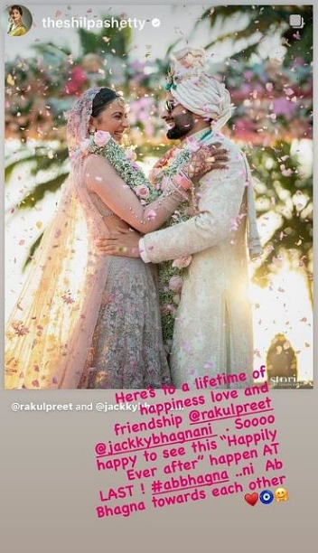 Shortly after the newlyweds released their lovely wedding album, celebrities flooded their social media pages with congratulatory messages.