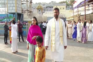 Balakrishna_Second_Daughter_Tejaswini_in_Tirumala