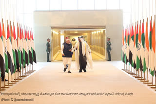 Prime Minister Narendra Modi and UAE President Mohammed bin Zayed Al Nahyan