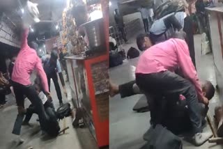 Drunk passengers beating disabled