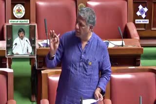 Aravinda Bellad spoke in the assembly.