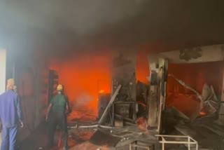 gwalior car showroom fire