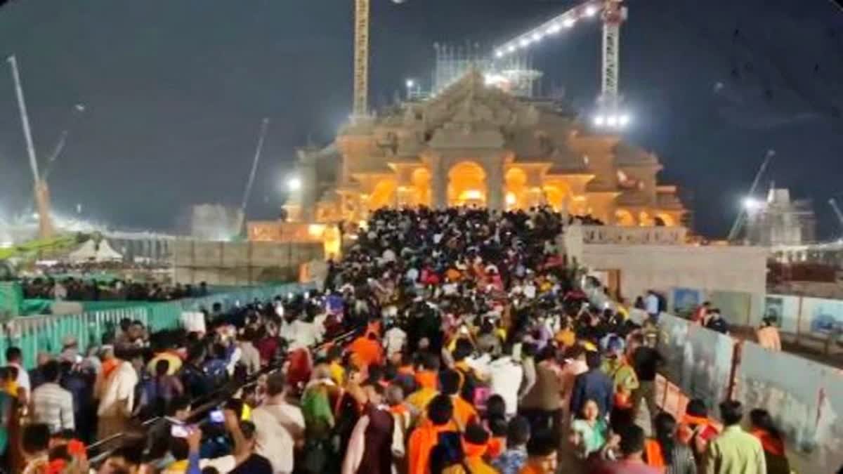 Massive devotee turnout at Ayodhya's Ram Temple