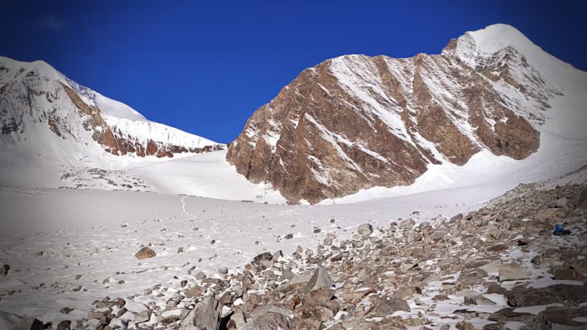 A view of the Khamengar glacier in Himachal Pradesh