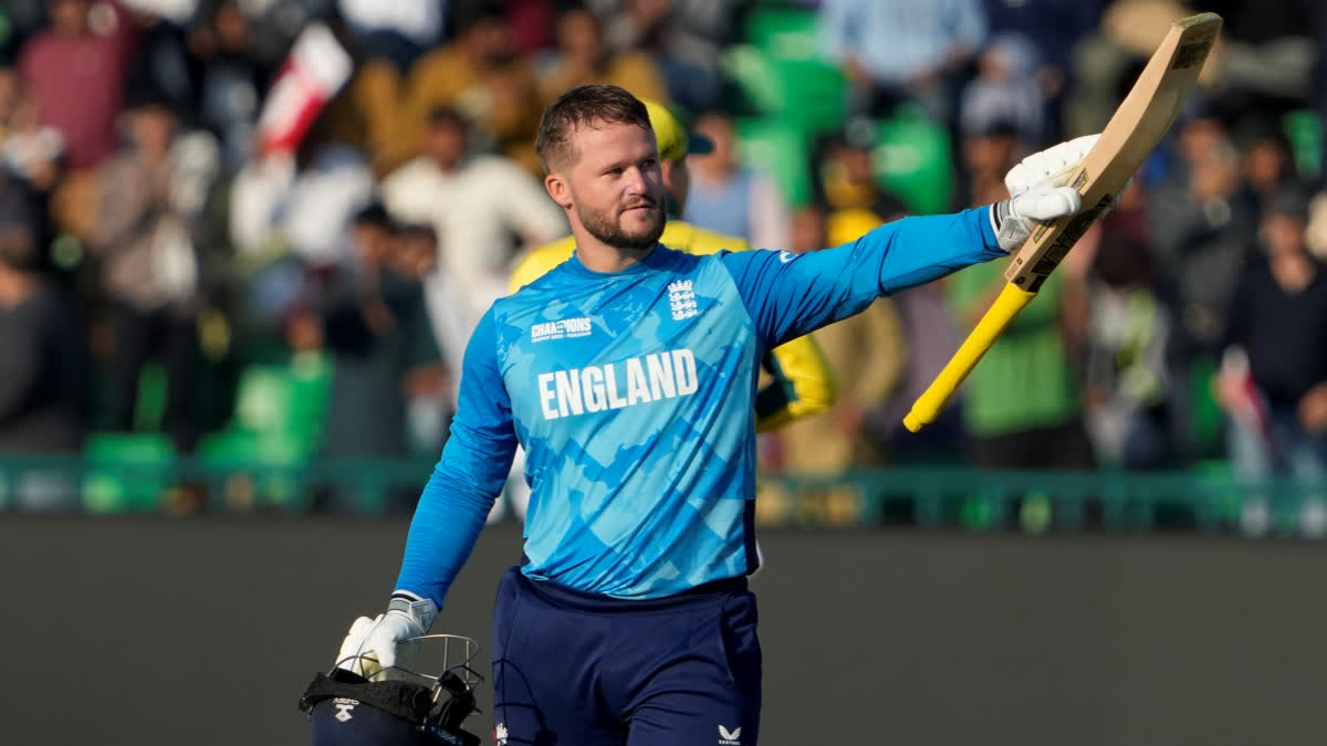 Ben Duckett became the player with the highest individual score in the Champions Trophy during the clash between Australia and England in Lahore.