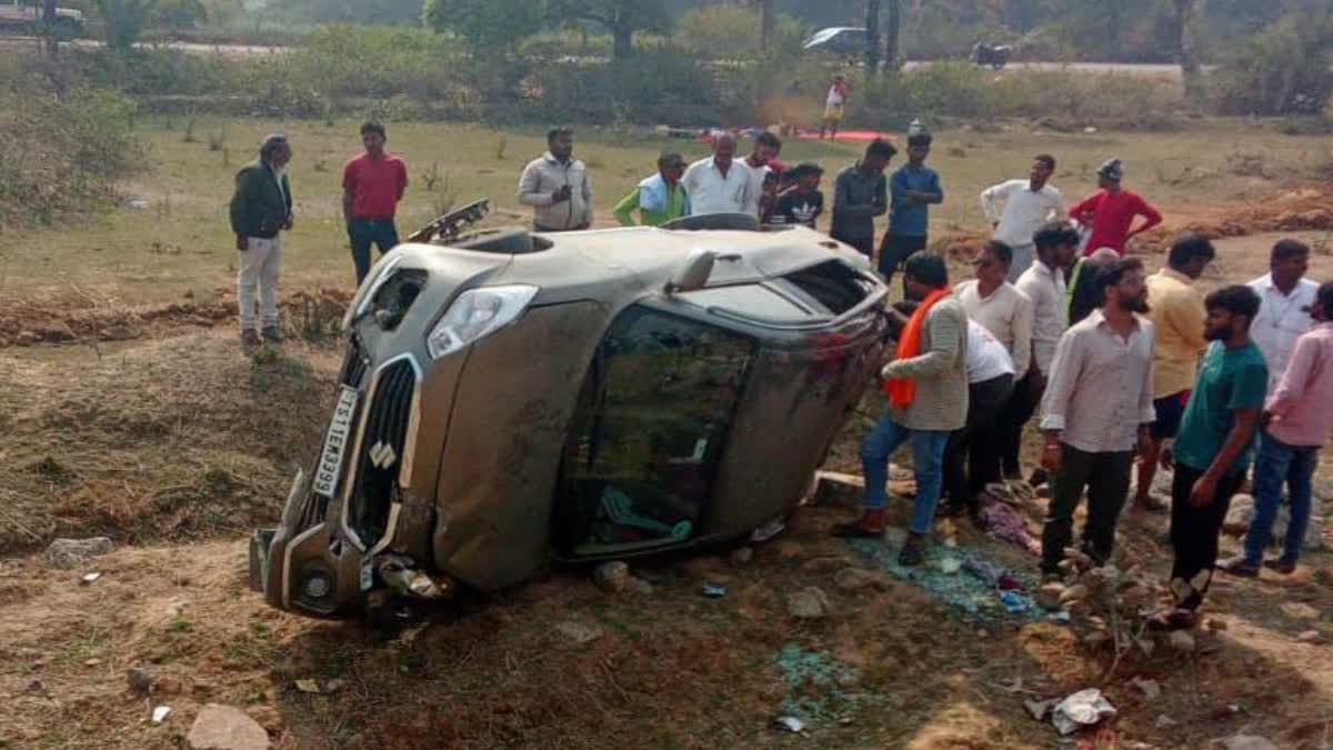 MAIHAR HIGH SPEED CAR OVERTURNED