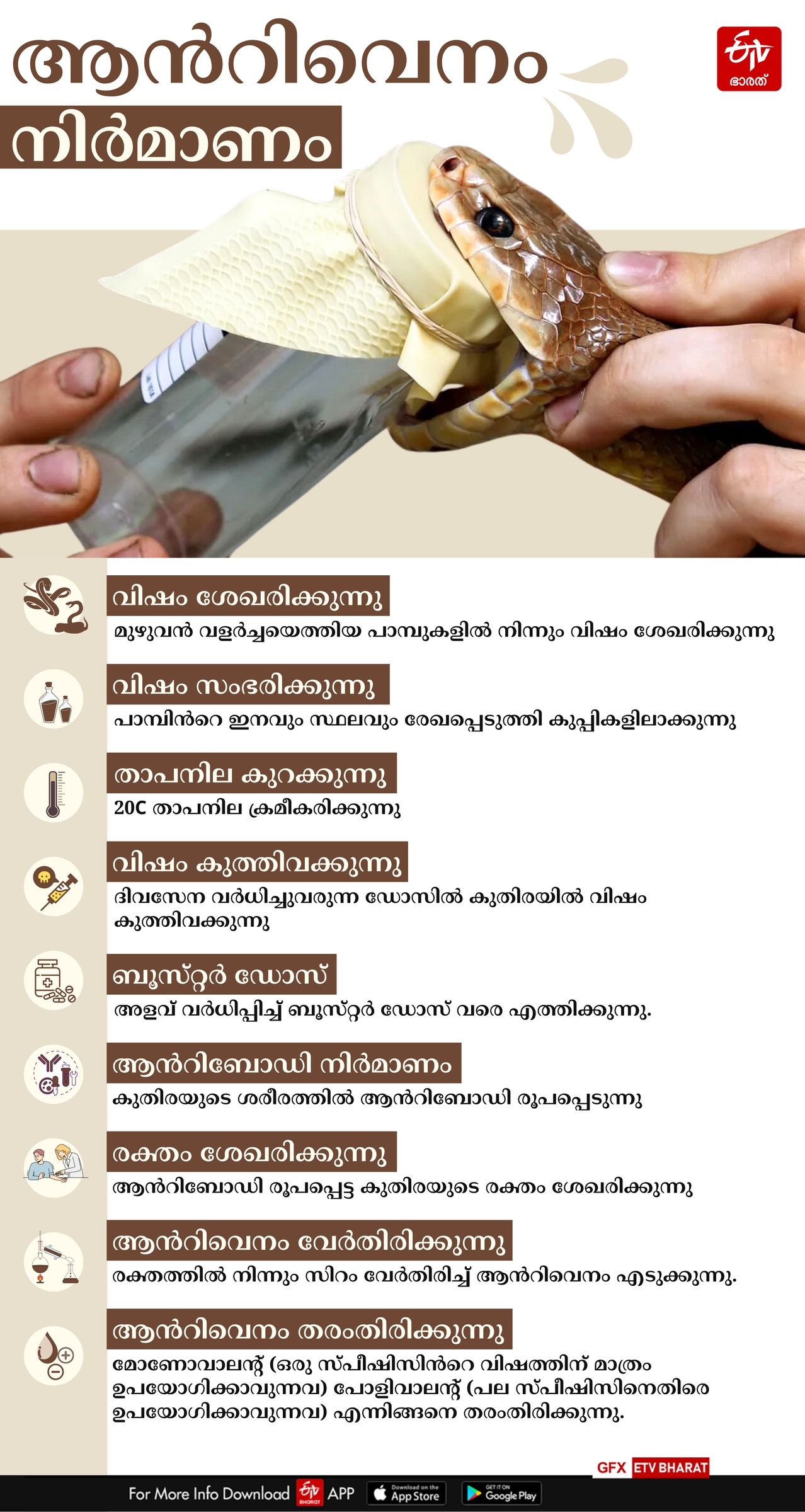 ANTIVENOM PRODUCTION KERALA  SNAKE BITE DEATHS IN KERALA  HISTORY OF ANTIVENOM PRODUCTION  ANTIVENOM PRODCUTION METHOD