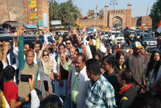 Congress protest in Jaipur