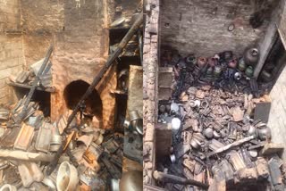 HOUSE CATCHES FIRE DUE TO COOKING GAS LEAK IN DHARWAD