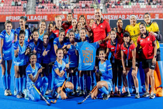 Indian women's hockey team came back to the winning ways as they secured a comprehensive 1-0 win over Germany on Saturday.