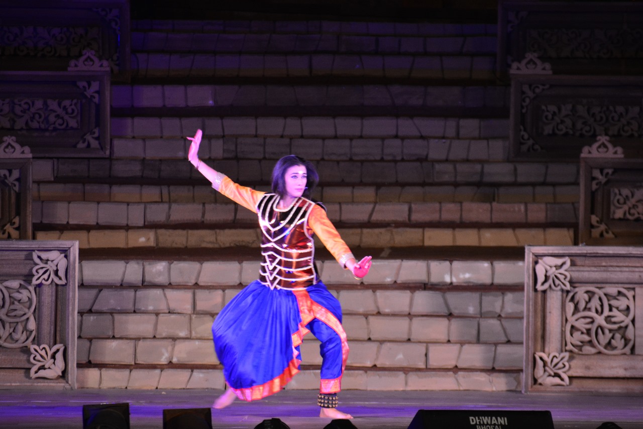 Chhau dance in khajuraho festival