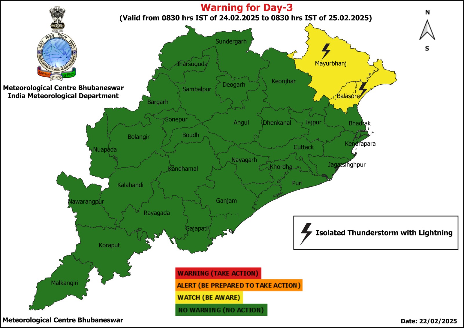 thunderstorm and rain alert