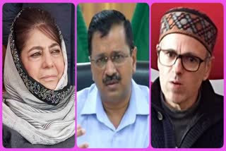 arvind kejriwal arrested Omar abdullah Mehbooba Mufti slam Modi Govt over