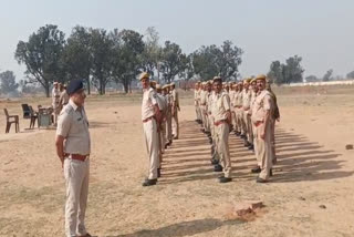 home-guard-soldiers-given-training-for-election-duty-in-bari-of-dholpur-district