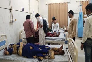 Injured admitted in  hospital