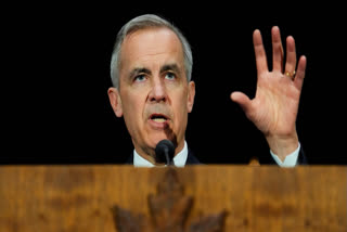 Prime Minister Mark Carney holds a press conference following the First Ministers Meeting at the National War Museum on Friday, March 21, 2025.