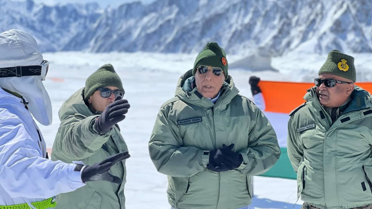 The visit of Defence Minister Rajnath Singh, who was accompanied by Army Chief Gen Manoj Pande to Siachen, came over a week after the Indian Army marked the 40th year of its presence in the strategically key region.