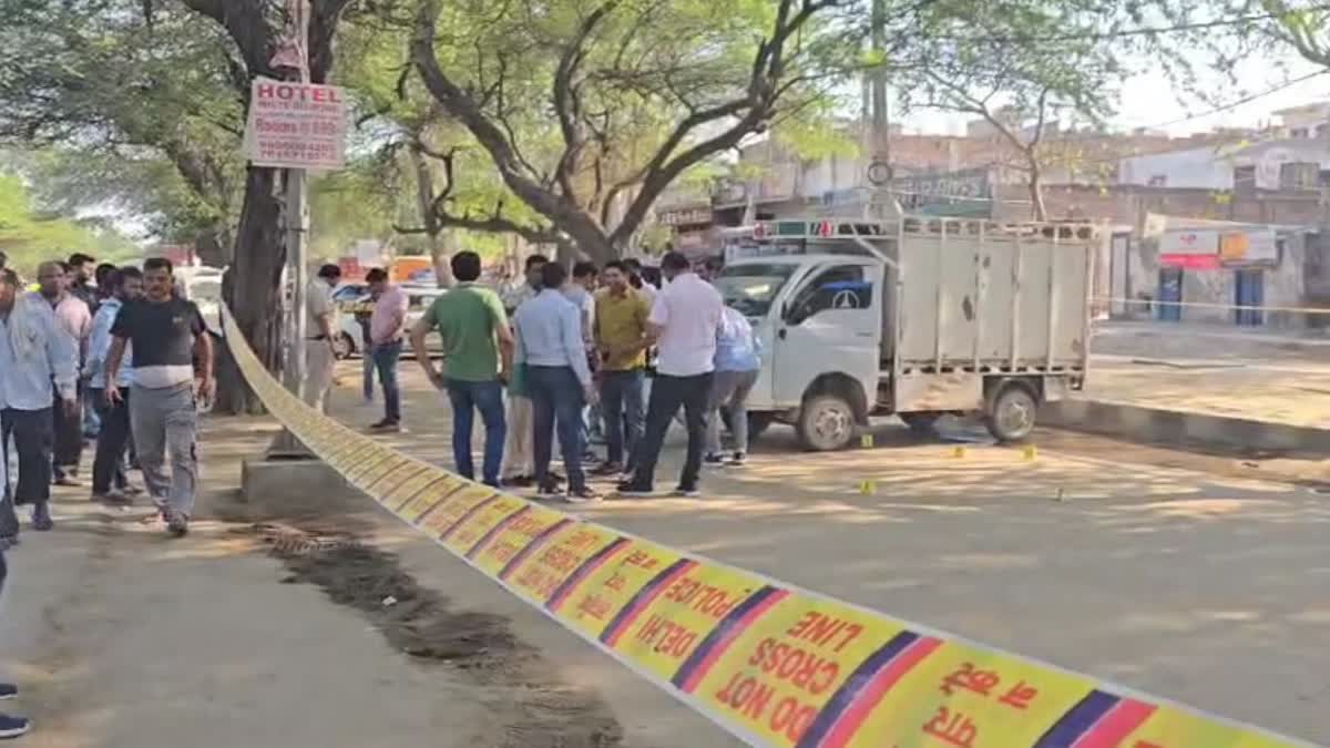 firing on two people in delhi