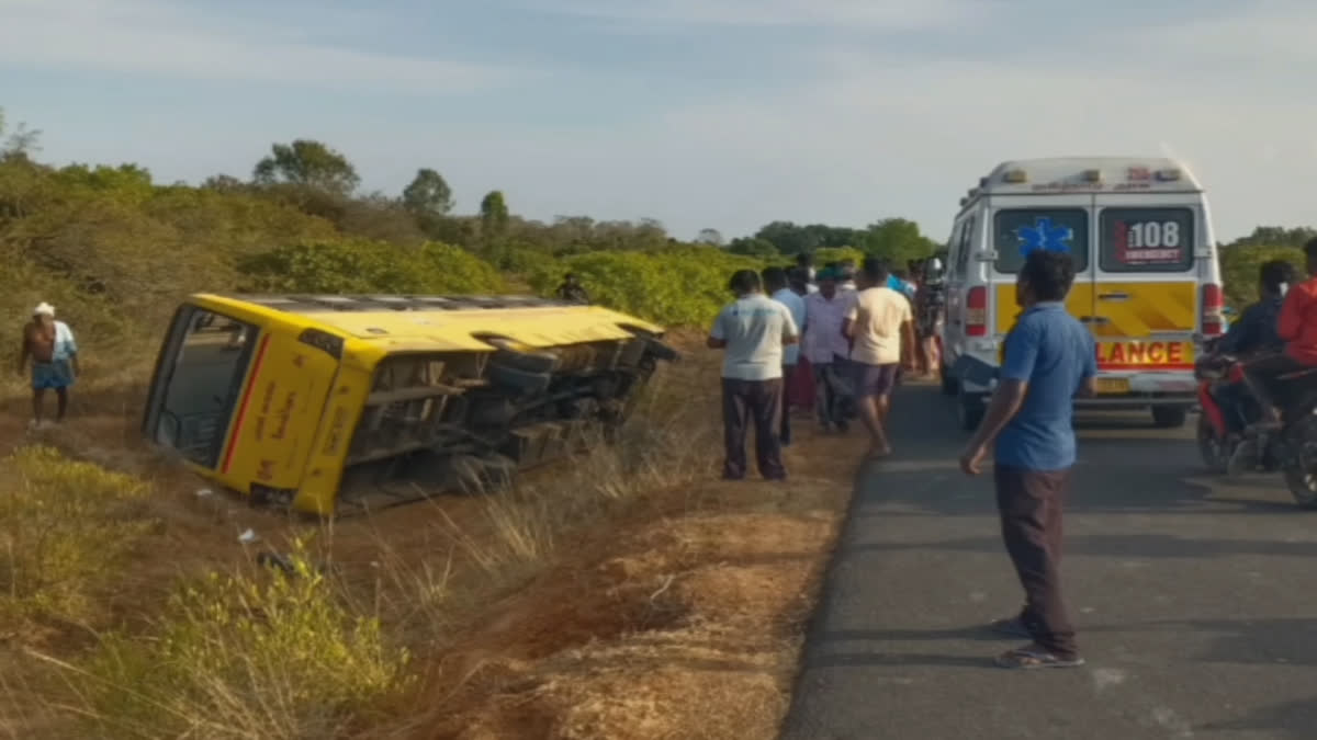 Private  School Van Accident In Ariyalur