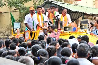 Tamil Nadu BJP state president Annamalai conducted the road show