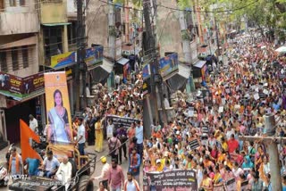 karnataka bjp holds state wide protests over hubballi murder demands cbi probe