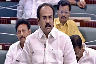 சட்டப்பேரவையில் நிதியமைச்சர் தங்கம் தென்னரசு கேள்விக்கு பதிலளித்தபோது எடுக்கப்பட்ட படம்