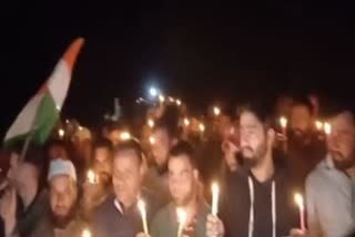 پہلگام اور ہندوارہ میں کینڈل مارچ
