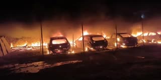 FOUR CARS BURNT TO ASHES MORENA