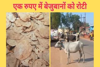 one rupee Roti For Dhamtari animal