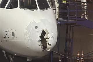 Delhi Srinagar IndiGo Flight Hits Turbulence Aircraft Nose Damaged All Passengers Safe