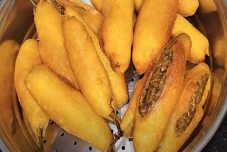 Mirchi Bajji with Vamaku:
