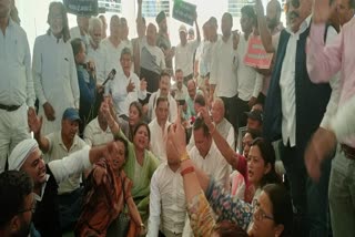 Congress protest in Almora