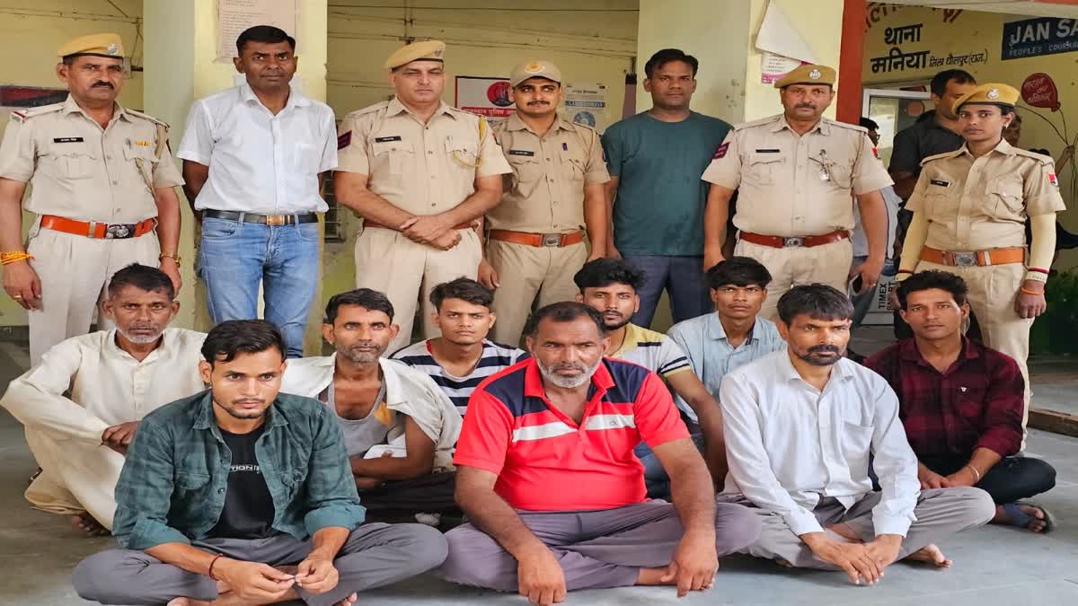 Dholpur police arrested 8 accused,  arrested 8 accused including prize crook