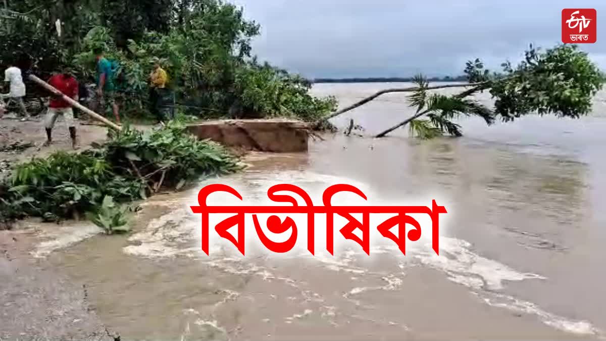 severe erosion of Dikrong River