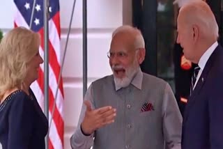 Pm modi us visit: અમેરિકી રાષ્ટ્રપતિ, પ્રથમ મહિલાએ વ્હાઇટ હાઉસમાં પીએમ મોદીનું સ્વાગત કર્યું