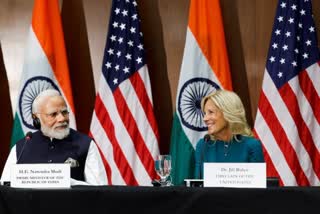 PM Modi meets Jill biden