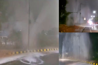 Burst Fresh Water Pipe Line In Hyderabad