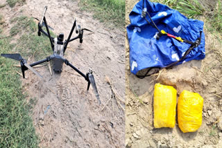 BSF recovers Pak Drone: BSF recovered Pak drone and two packets of suspected narcotics from Punjab