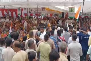 congress nagar sarkar protest against Shivraj