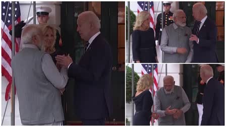 the official gift  US President Joe Biden  First Lady Jill Biden will present PM Modi  ಬೈಡನ್​ ದಂಪತಿಯಿಂದ ಅಮೂಲ್ಯವಾದ ಉಡುಗೊರೆ  ಉಡುಗೊರೆ ಪಡೆಯಲಿರುವ ಪ್ರಧಾನಿ ಮೋದಿ  First Lady Jill Biden  Biden welcome PM Modi at White House  ನ್ಯಾಷನಲ್ ಸೈನ್ಸ್ ಫೌಂಡೇಶನ್‌ನಲ್ಲಿ ನಡೆದ ಕಾರ್ಯಕ್ರಮ  ಪ್ರಧಾನಿ ನರೇಂದ್ರ ಮೋದಿ ಅವರು ಶ್ವೇತಭವನ  ಮೋದಿ ಅವರನ್ನು ಬೈಡನ್​ ದಂಪತಿ ಸ್ವಾಗತ  ಅಮೆರಿಕ ಅಧ್ಯಕ್ಷ ಜೋ ಬೈಡನ್  ಥಮ ಮಹಿಳೆ ಜಿಲ್ ಬೈಡನ್  ಅಧಿಕೃತ ರಾಜ್ಯ ಪ್ರವಾಸದ ಎರಡನೇ ಹಂತ  ಬೈಡನ್ ಅವರಿಂದ ಹಲವು ವಿಶೇಷ ಉಡುಗೊರೆ