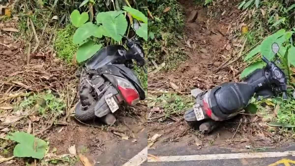 WILD ELEPHANT ATTACK  കാട്ടാന ആക്രമണം  നേര്യമംഗലം വനമേഖല  MAN ESCAPED WILD ELEPHANT ATTACK