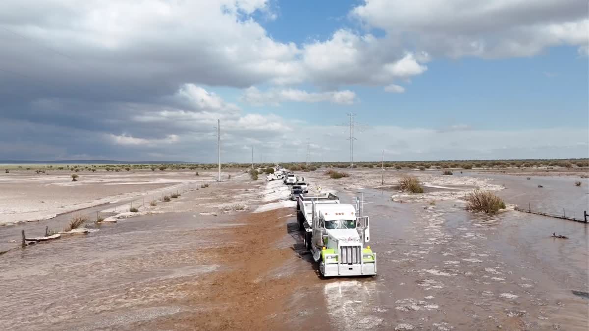 Flood warning in New Mexico