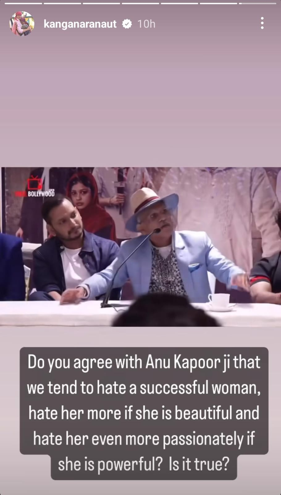 Annu Kapoor and Kangana Ranaut