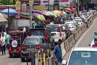 Traffic jam in Rishikesh