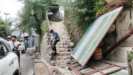 Pipeline damage in Mussoorie