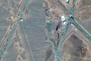 This was the scene outside the Fordo nuclear plant before the US attacks