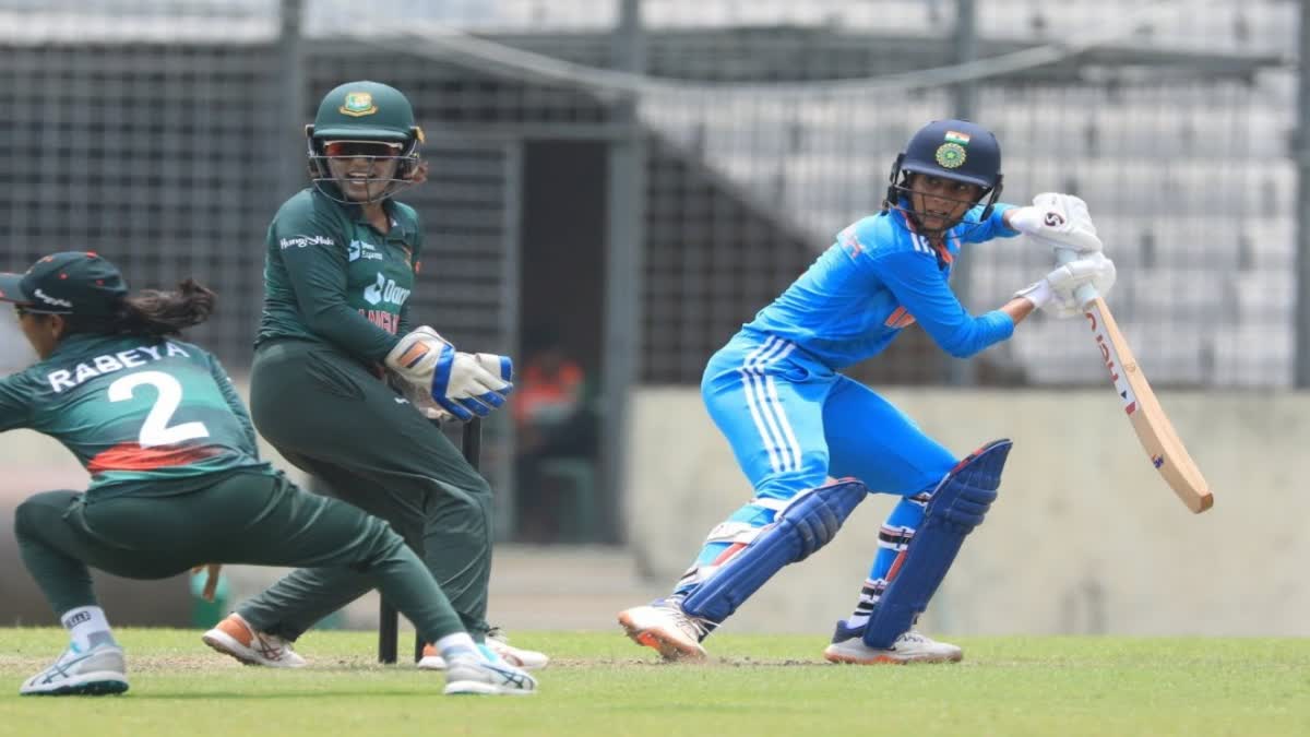 BANW vs INDW 3rd ODI highlights  India Women  India Women vs Bangladesh Women  ഫര്‍ഗാന ഹഖ്  Fargana Hoque  ഇന്ത്യ vs ബംഗ്ലാദേശ്  Bangladesh vs India  Harleen Deol  ഹര്‍ലിന്‍ ഡിയോള്‍  smriti mandhana  സ്‌മൃതി മന്ദാന  BANW vs INDW