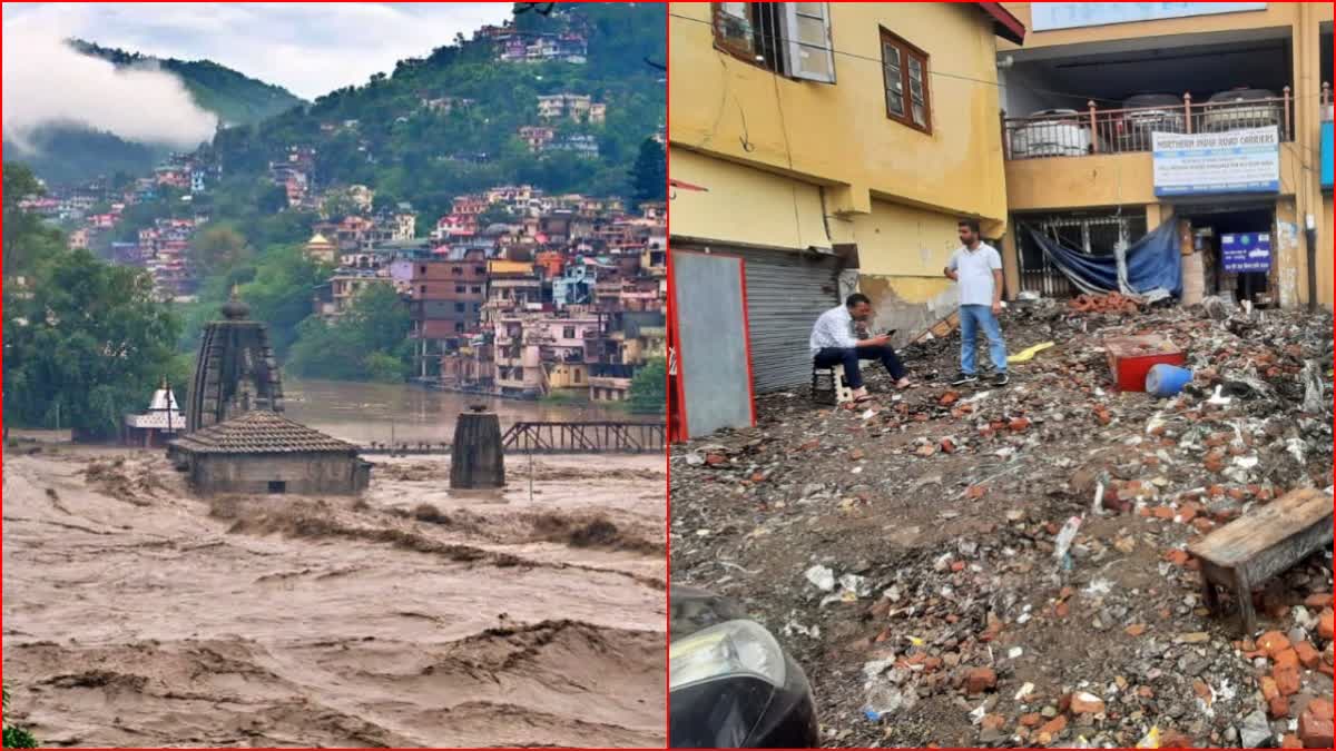 Heavy damage due to rain in Himachal